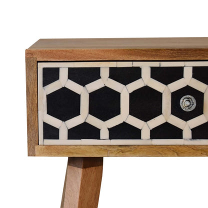 Bone Inlay Tapered Nightstand