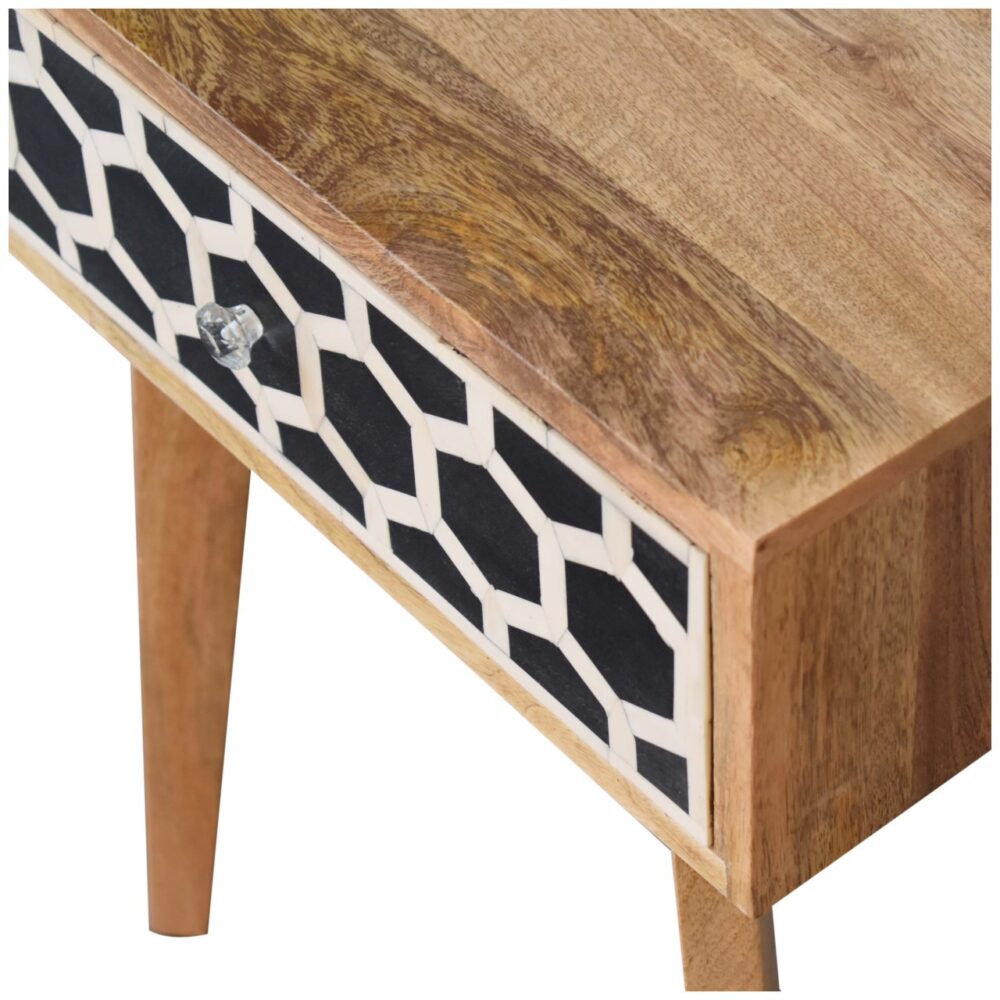 Bone Inlay Tapered Nightstand