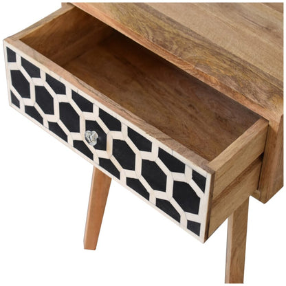 Bone Inlay Tapered Nightstand