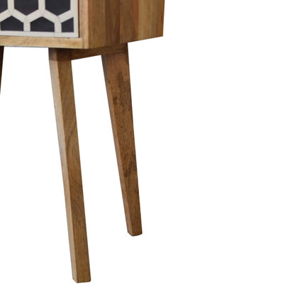 Bone Inlay Tapered Nightstand