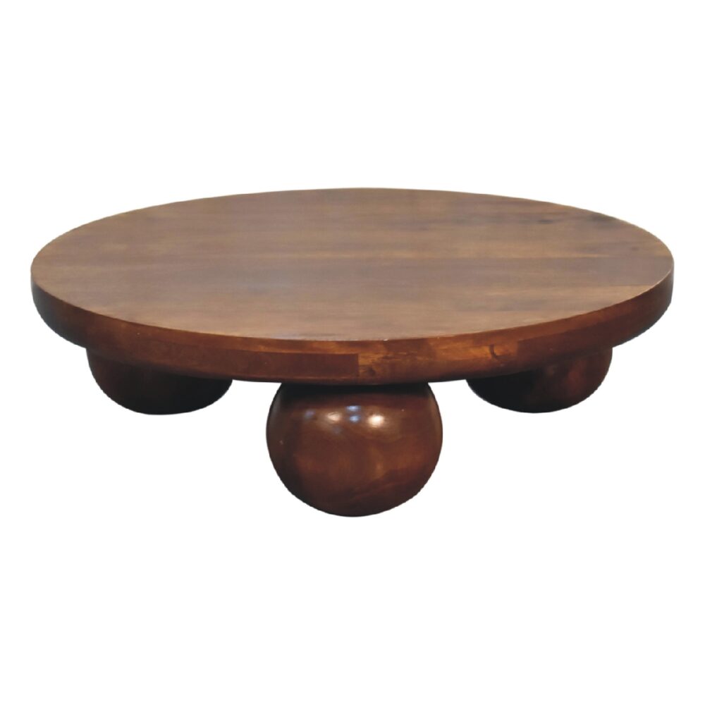 Chestnut Central Ball Table