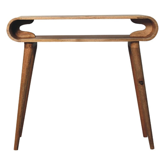 Amaya Chestnut Nordic Style Console Table