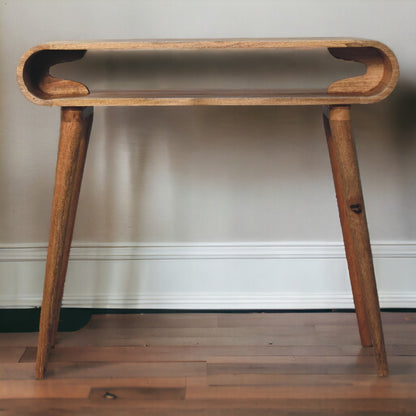 Amaya Chestnut Nordic Style Console Table